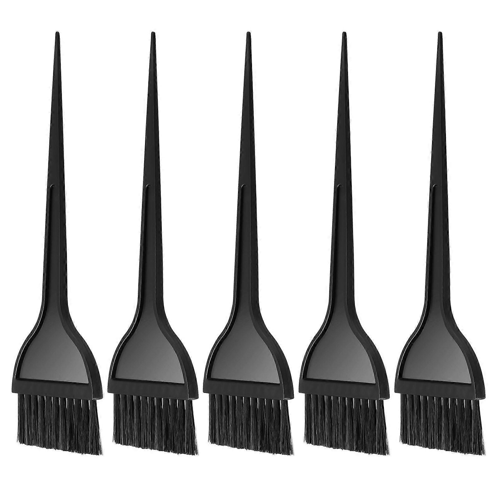 Tint Application Tool Set 12Pcs Long Handle Hair Dye Brushes For Home Use In Black