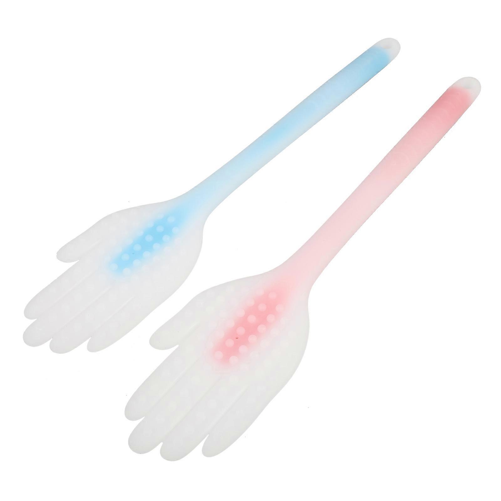 Family-Friendly Massage Tool Pair Featuring 2Pcs Of Silicone Tapping Massage Instruments Ideal For Muscle Relaxation And Decompression