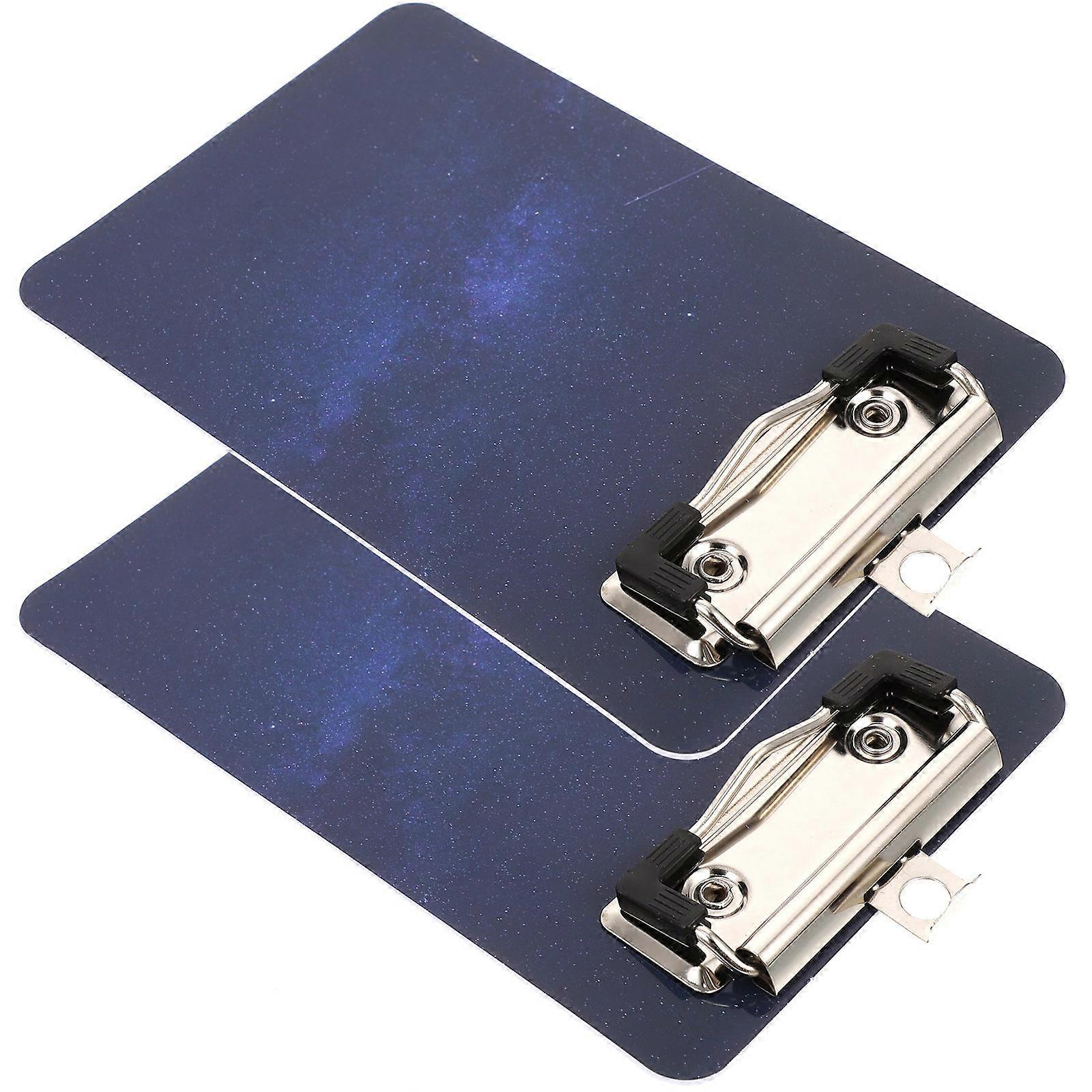 Blue Multifunctional Writing Folder and Paper Holder for Storage Use with Plastic and Metal