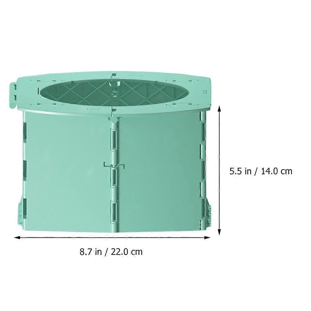 Portable Folding Toilet – Lightweight & Sturdy Travel Potty for Home, Car, and Camping Use – Easy to Carry, Green Color