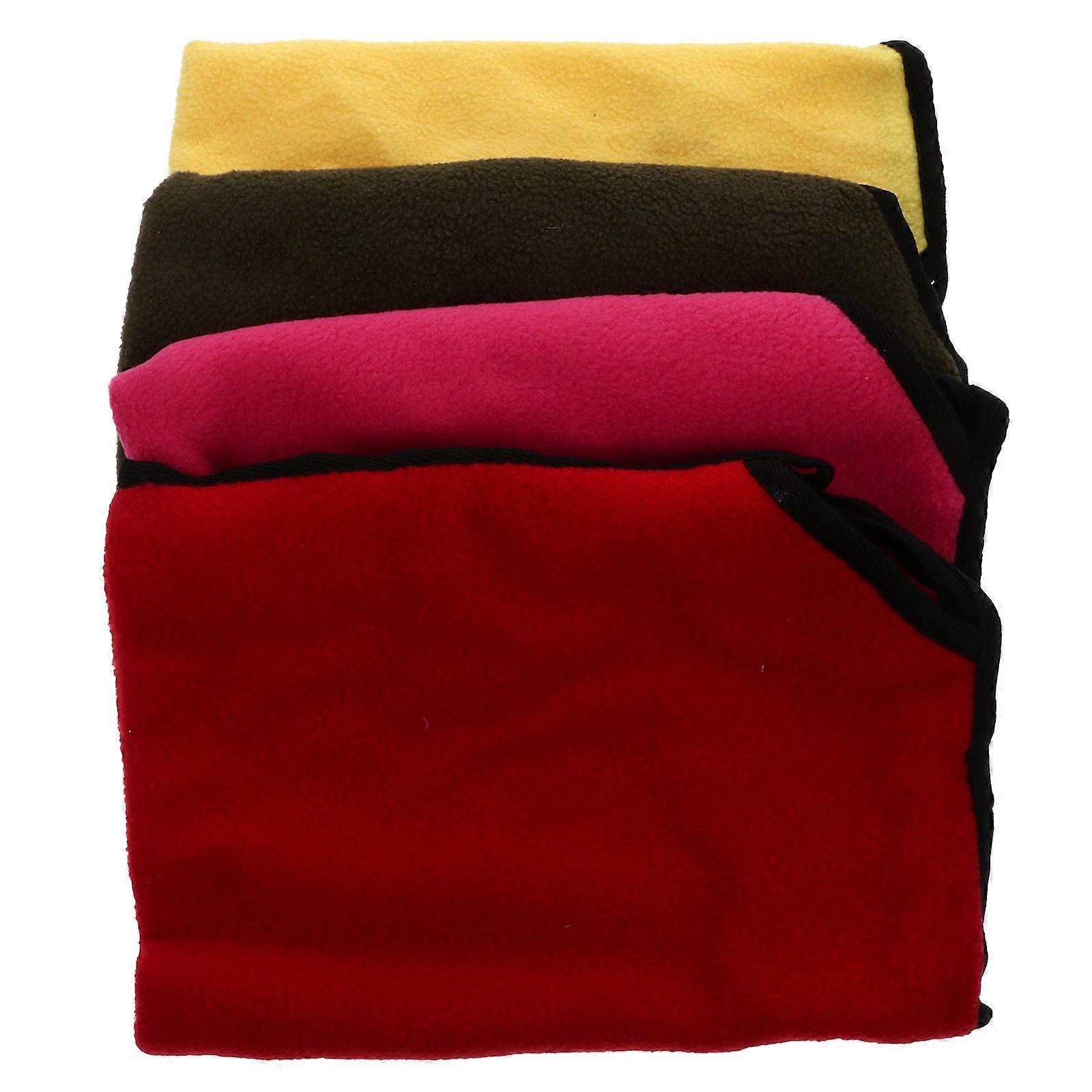 Kitten Hammock Bed Cat Hanging Bed Pet House Indoor Use Double-Sided Polar Fleece 4Pcs