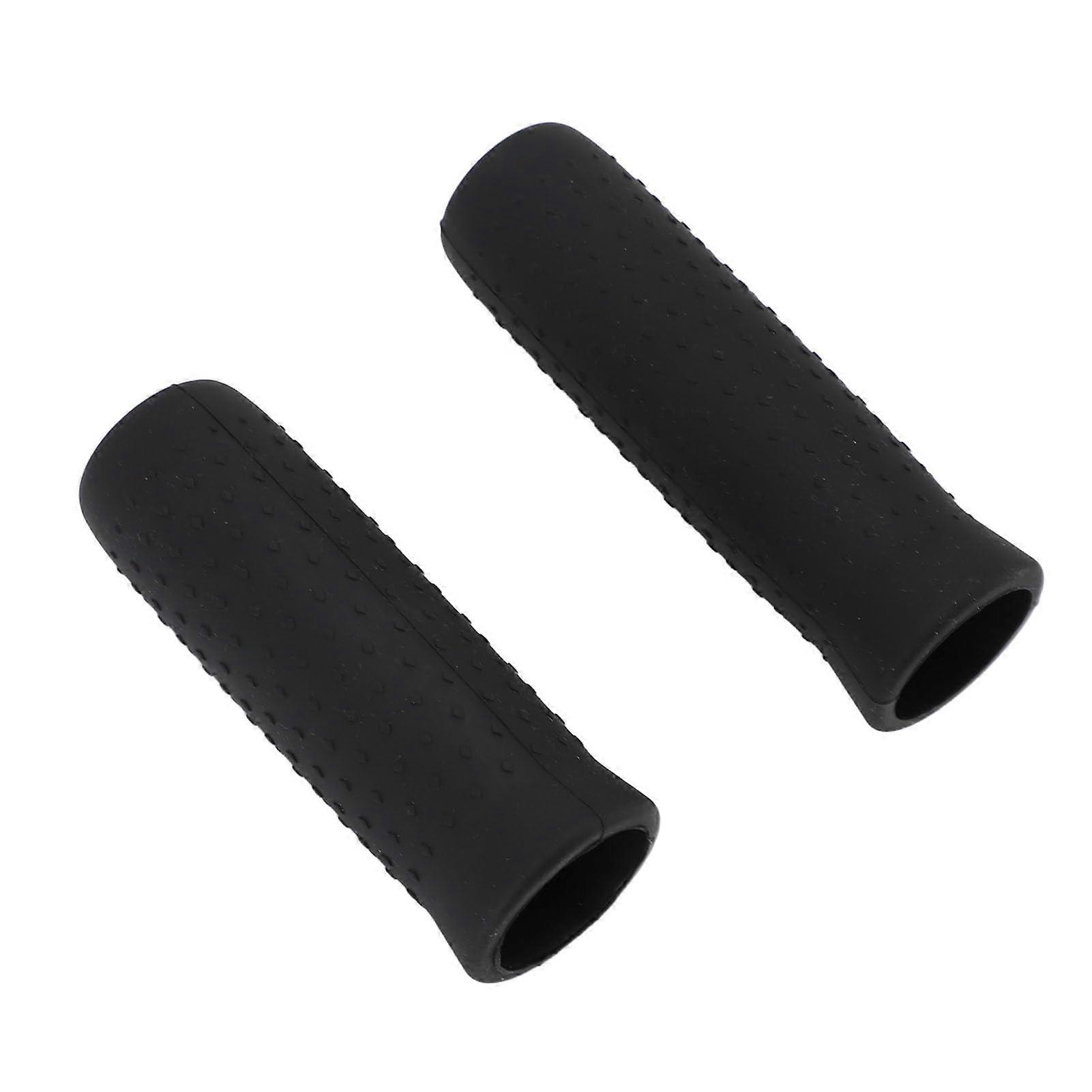 Handle grip, soft and elastic, increased friction, precise fit, easy maintenance for G30 scooter, made of silicone (Black).