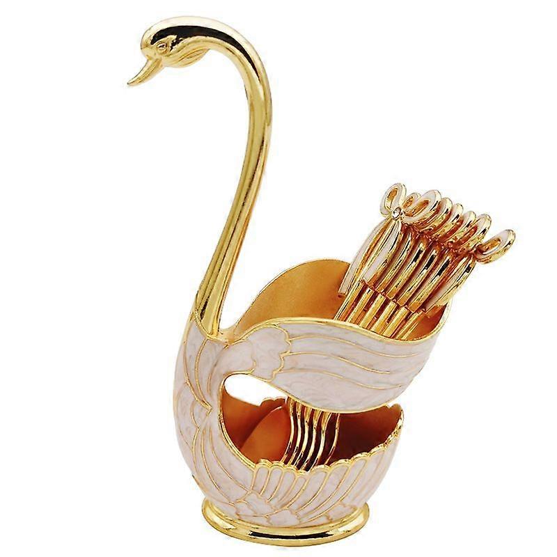 Metal Coffee Dessert Spoon Set, Fruit Dessert Flatware Holder