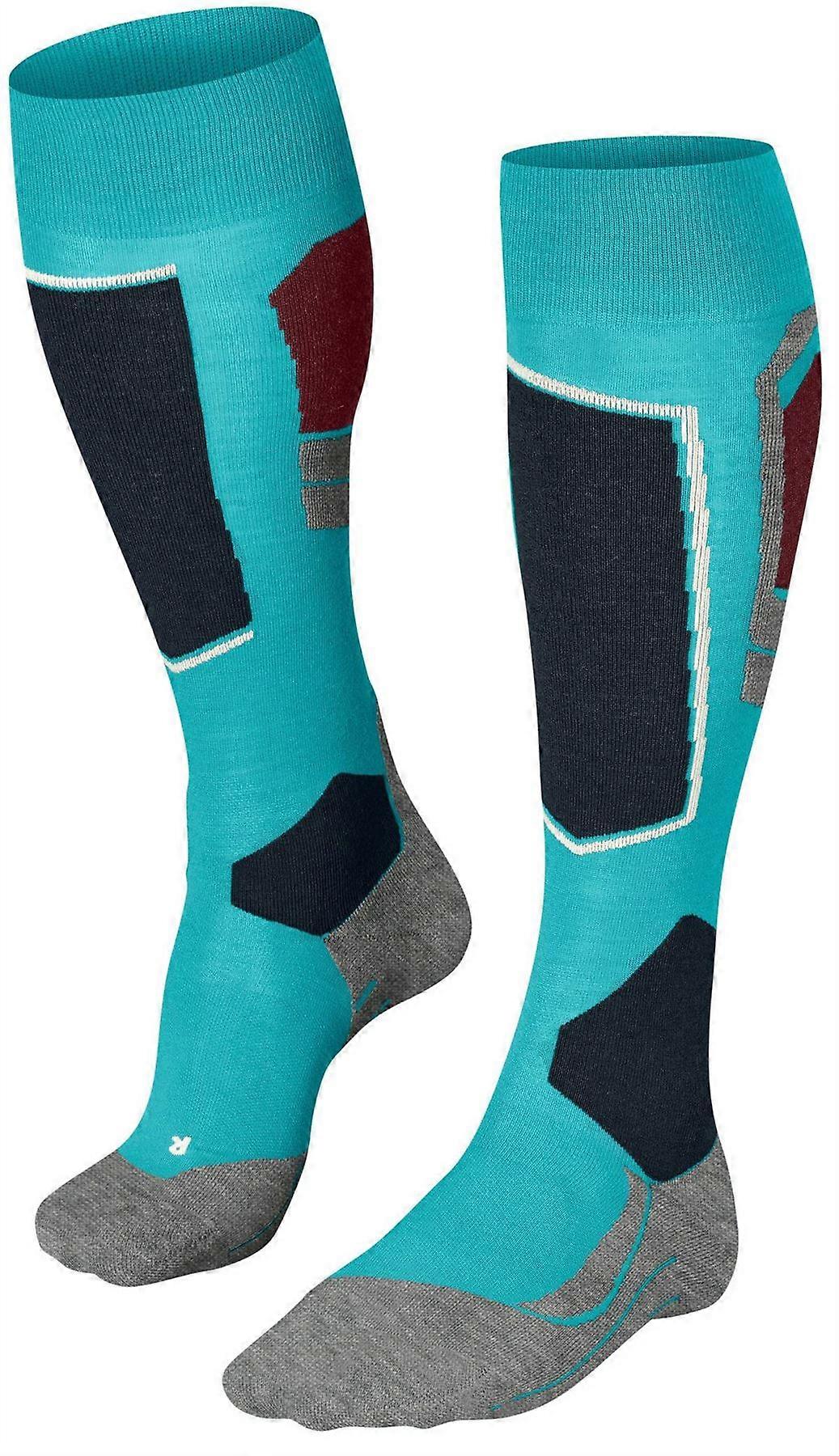 Falke SK4 Advanced Skiing Knee High Socks - Peacock Blue