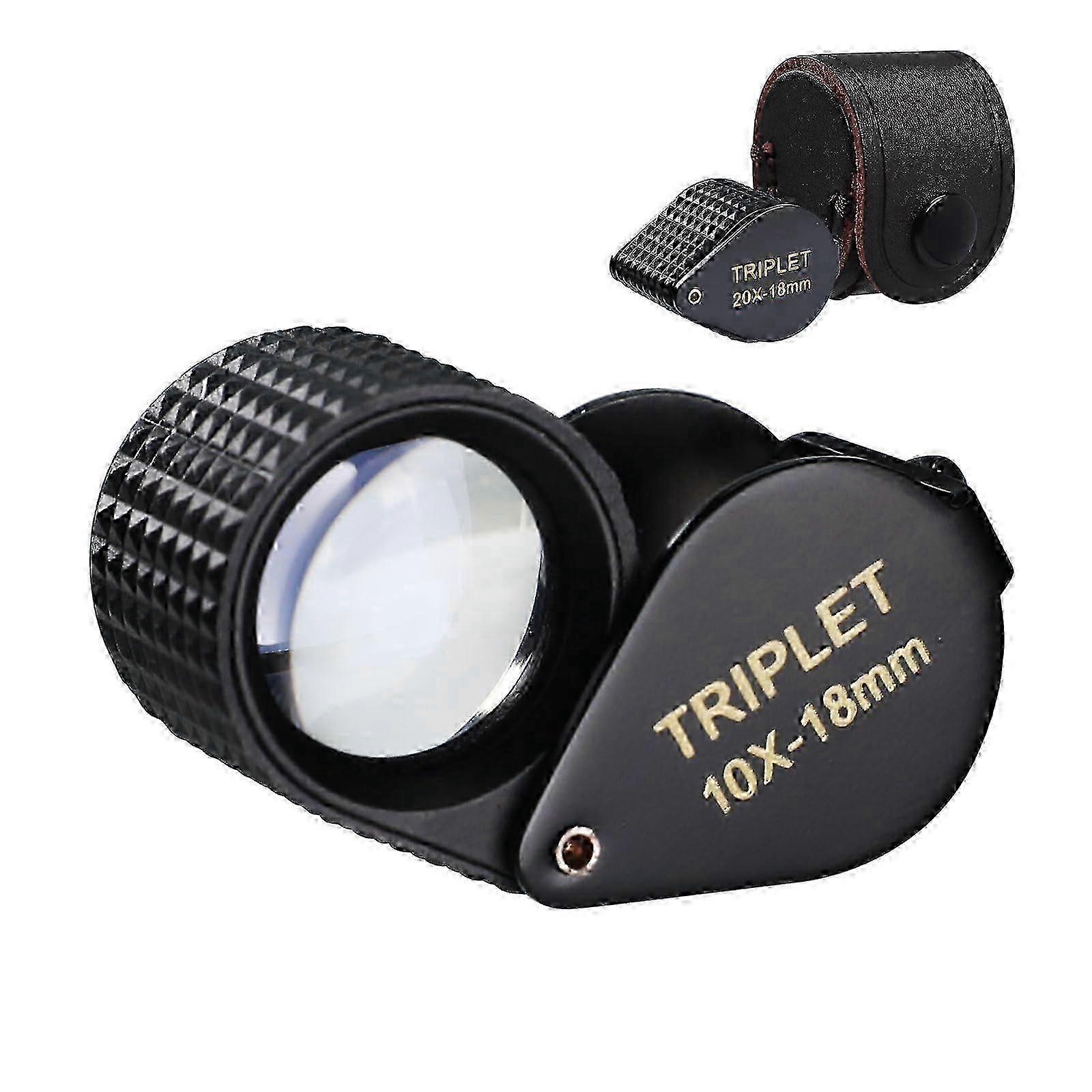 10x Magnification Triplet Loupe Gem 18mm Optic Lens