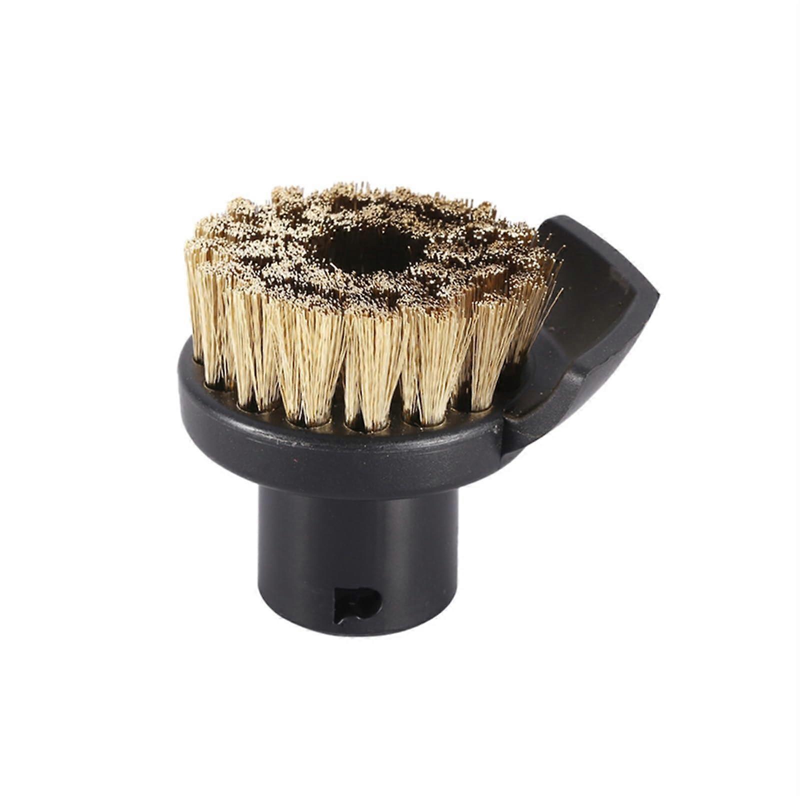 Round Clean Brushes With Scraper for SC1 SC2 SC3 SC4 SC5 SC7 CTK10 Steam Cleaner Accessories(Copper Wire Brush1Pc)