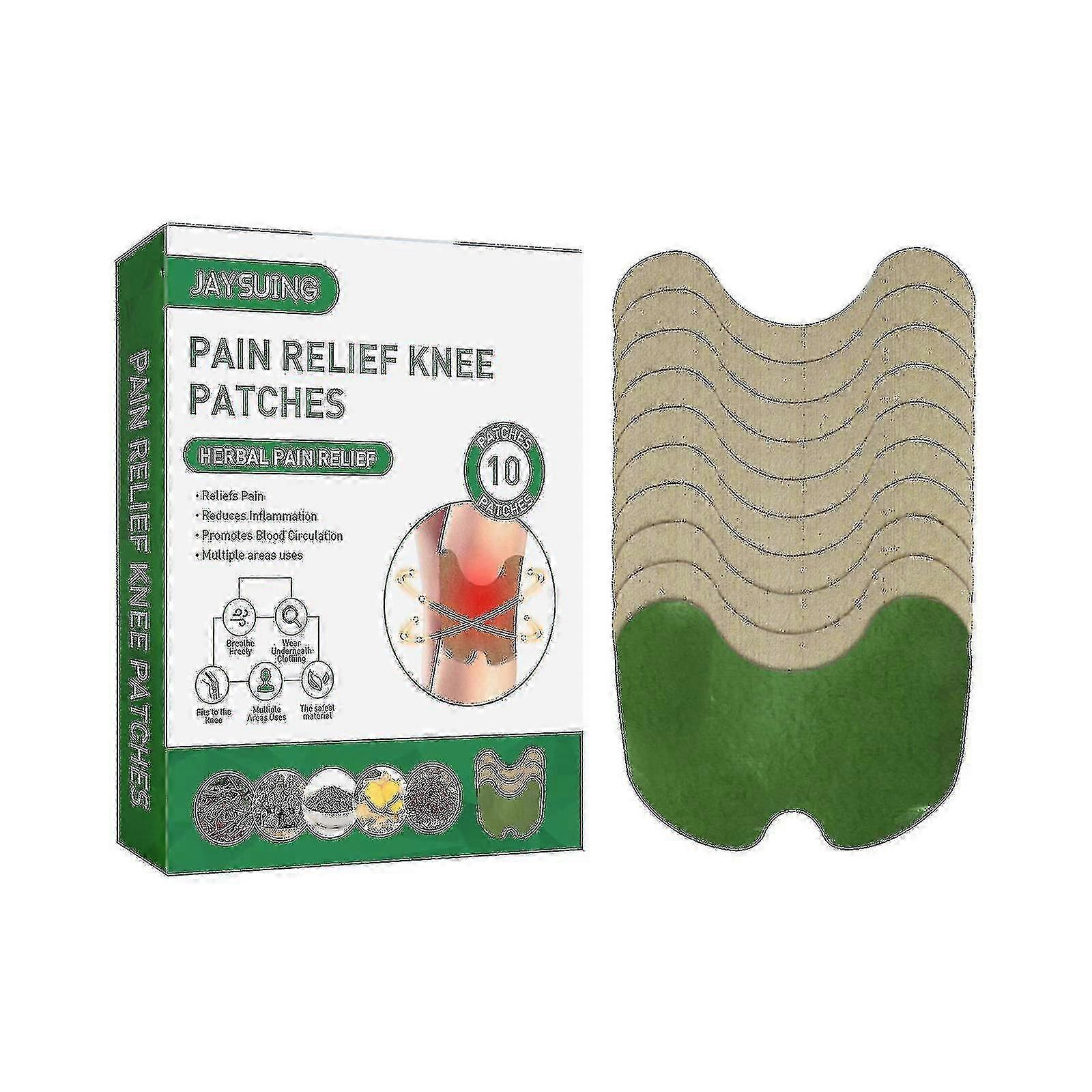 30 Pcs Knee Pain Relief Patches, Pain Relief Plasters for Knee, Back, Neck, Shoulder Inflammation