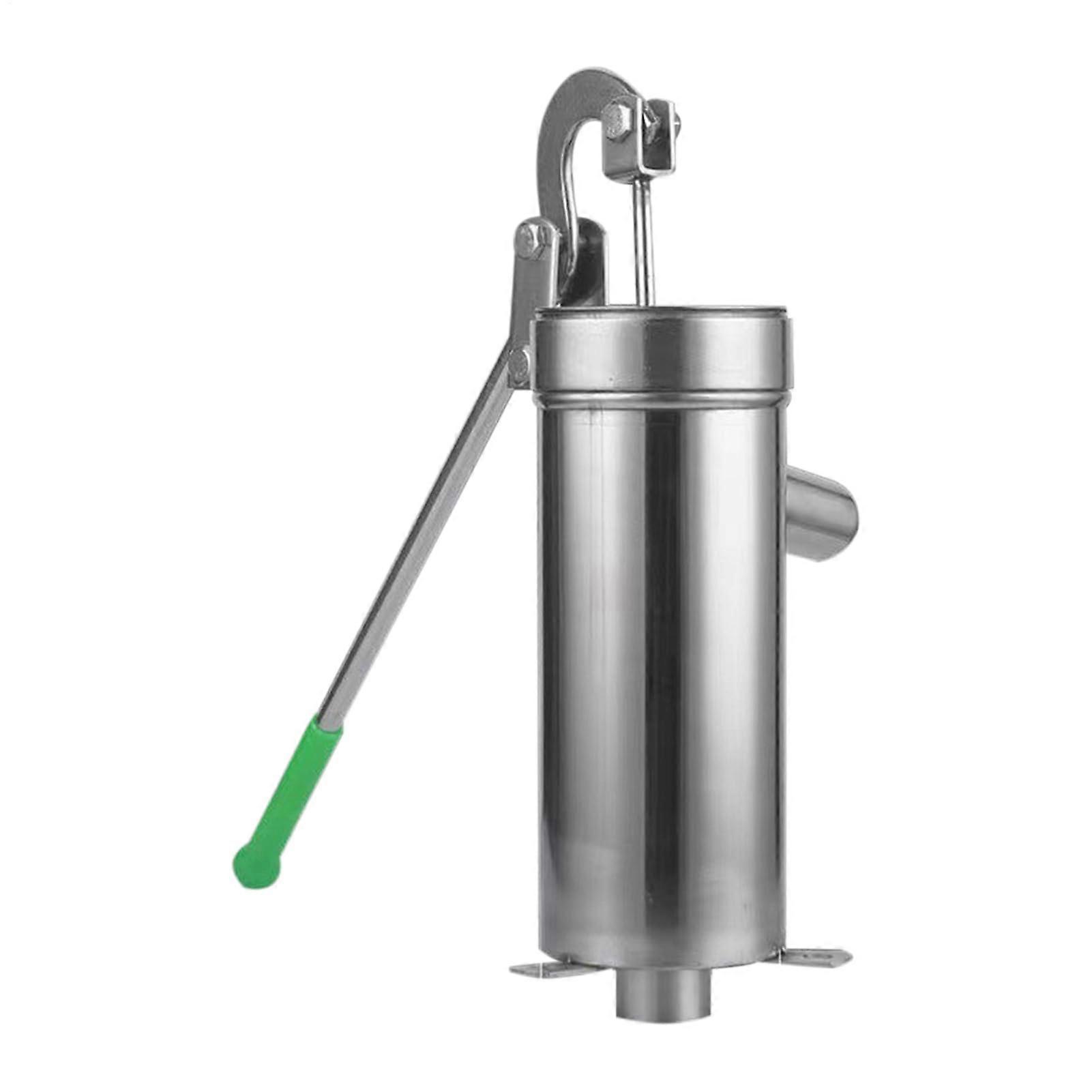 Manual Well Pump - Stainless Steel Deep Water Suction Tool for Irrigation, Optimized Hand Stand Design, Heavy-Duty Construction