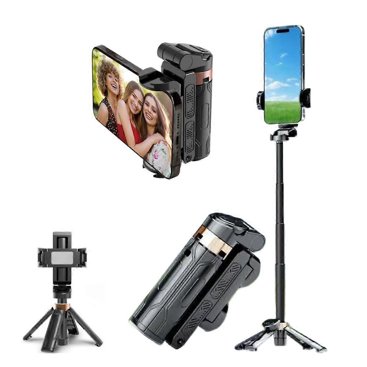 Selfie Stick Tripod Extendable Grip Phone Tripod with Detachable Remote Pocket Size