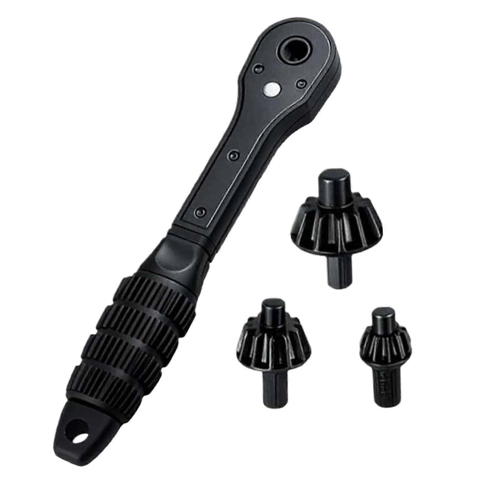 Ratcheting Wrench Set Double Head Socket Ratchet Portable Clamping Drill Chuck Key Spanner For Bike Maintenance