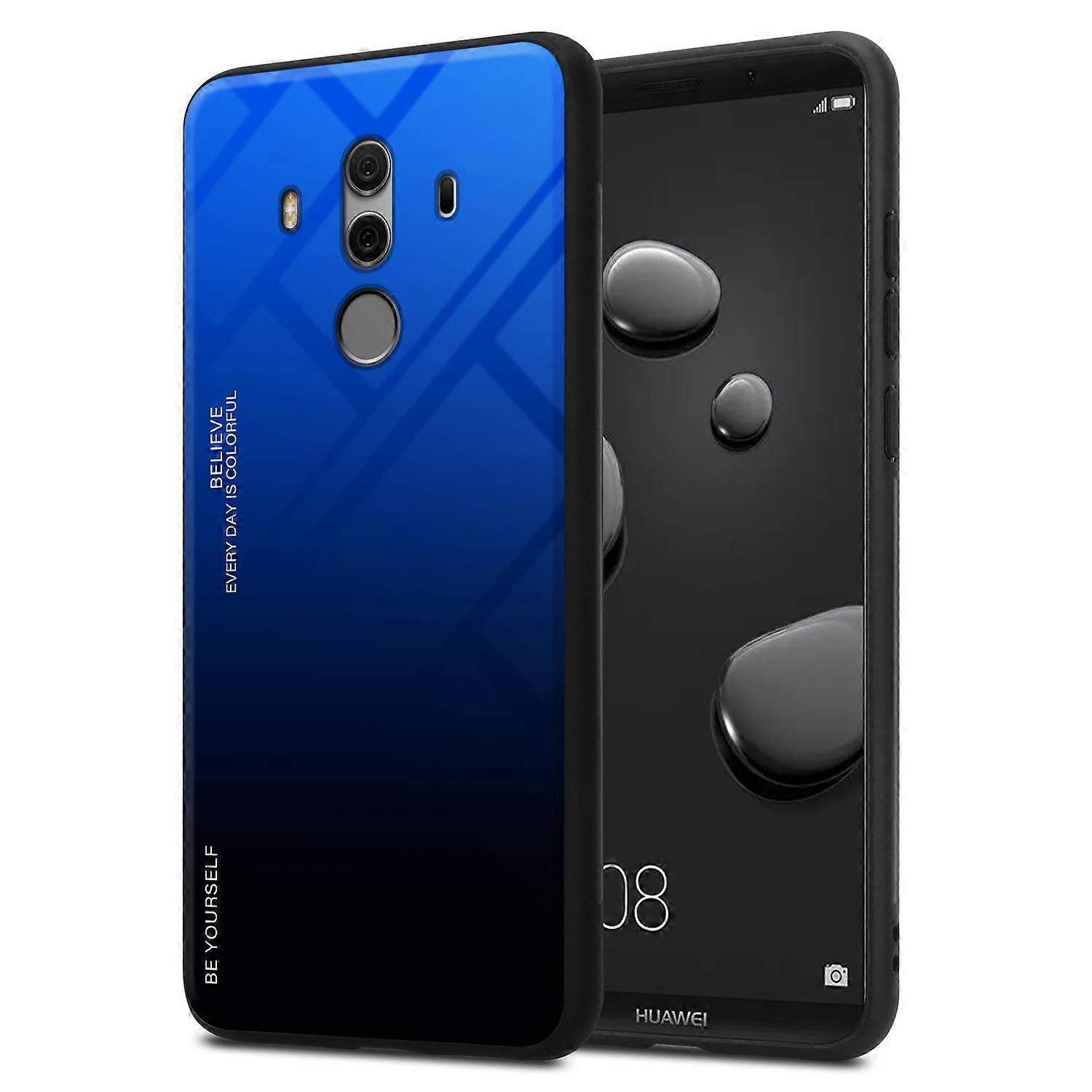 Huawei MATE 10 PRO TPU Case - Back Cover with Protective Glass - Two-tone