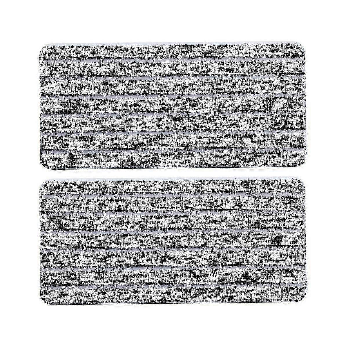 2 Pcs Diatomite Coasters Set with Rectangle Grooved Design for Absorbing Water & Protecting Tables