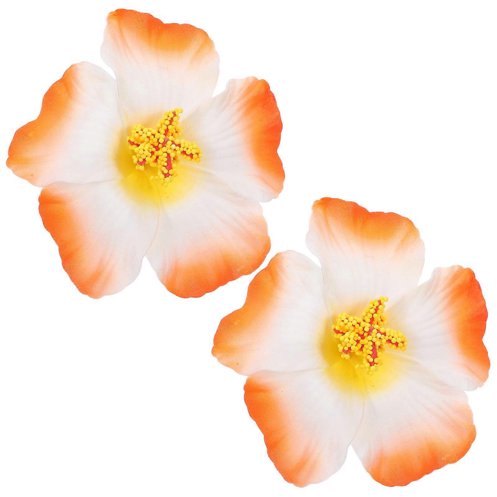 The **15pcs Hawaiian Flower Hair Clips with Artificial Tropical Flowers** are a vibrant and practical accessory perfect for adding a touch of