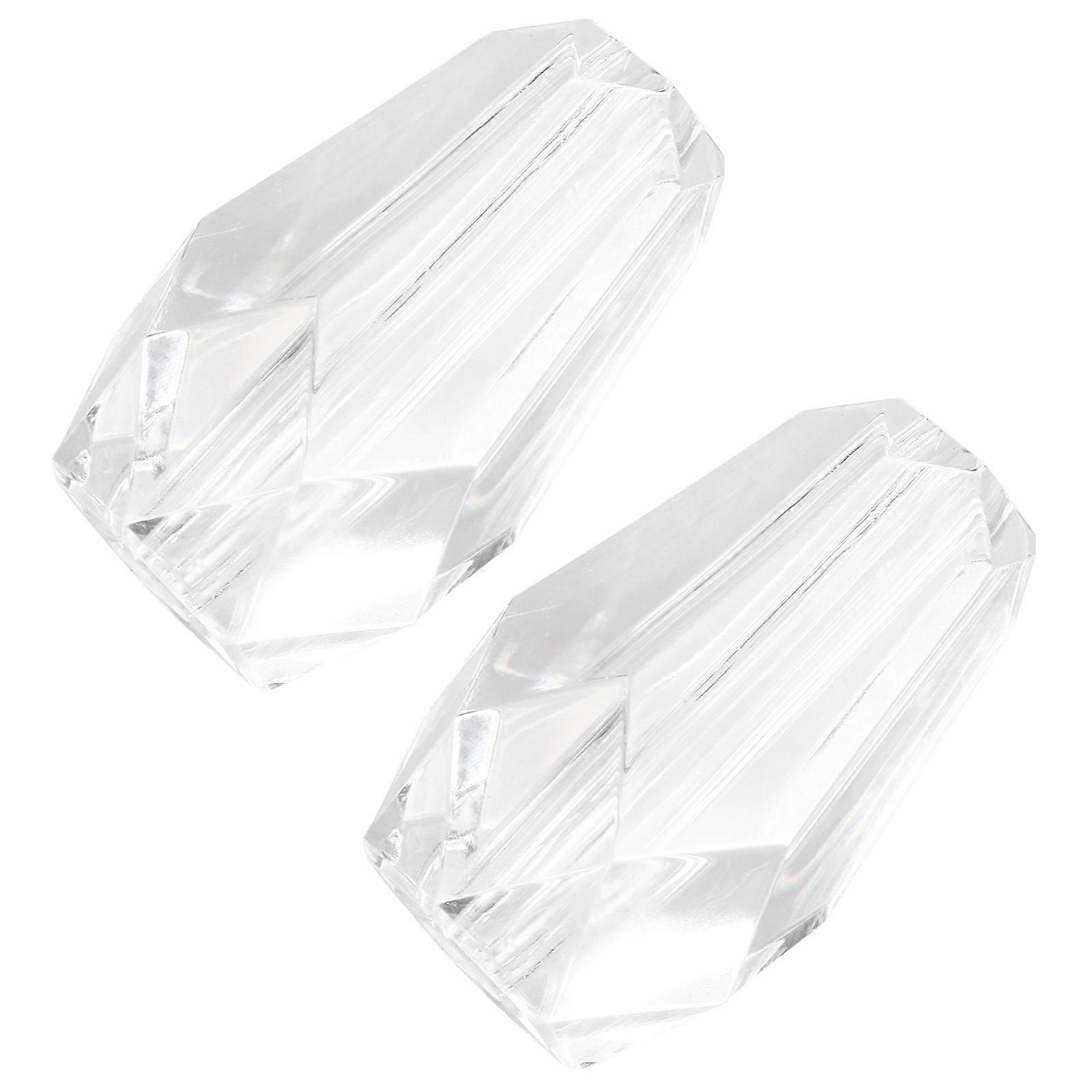Decorative Lamp Diamond Column Table Decoration White Acrylic Material Enhancing Atmosphere 2Pcs