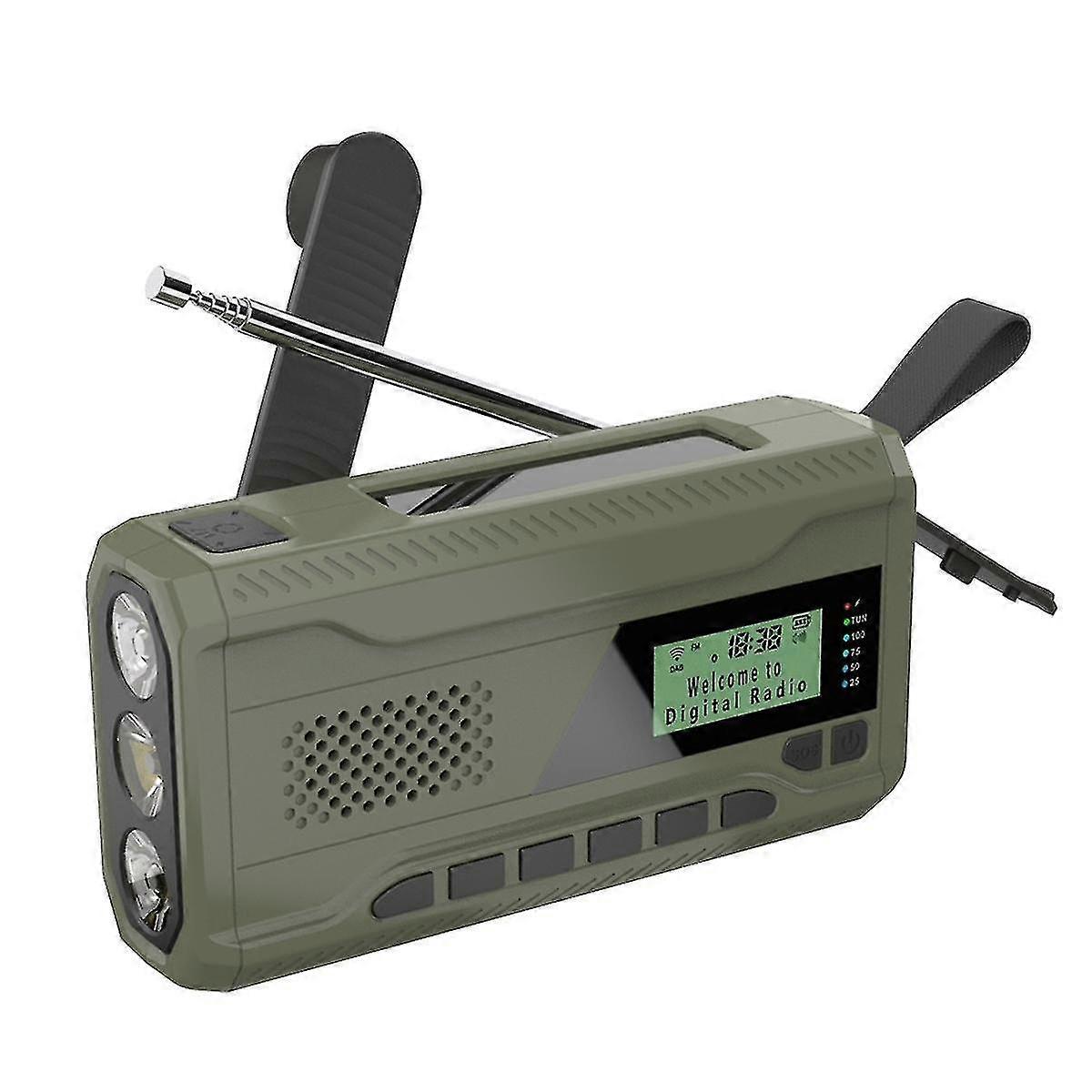 Dab/fm Bluetooth Radio Emergency Radio Built In 4500mah Battery Por...