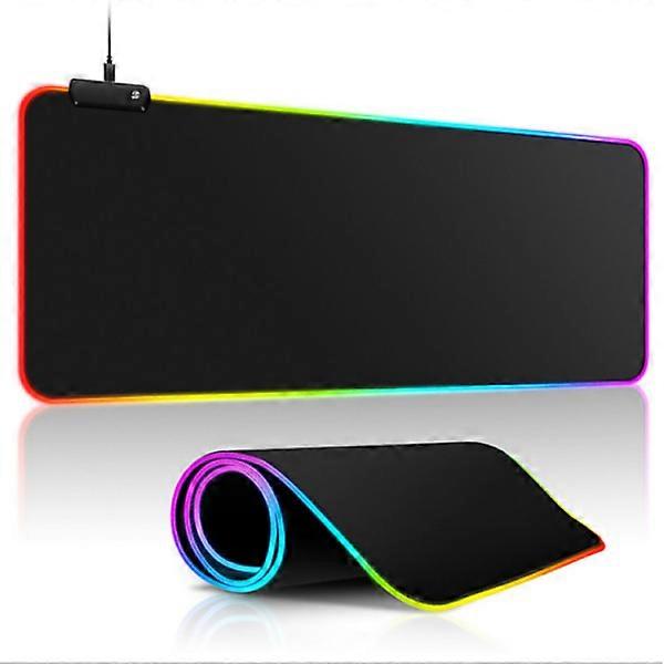 RGB Gaming Mouse Pad 800×300×4mm Thick Extended Gaming Mouse and Keyboard Mat with Non-Slip Rubber Base