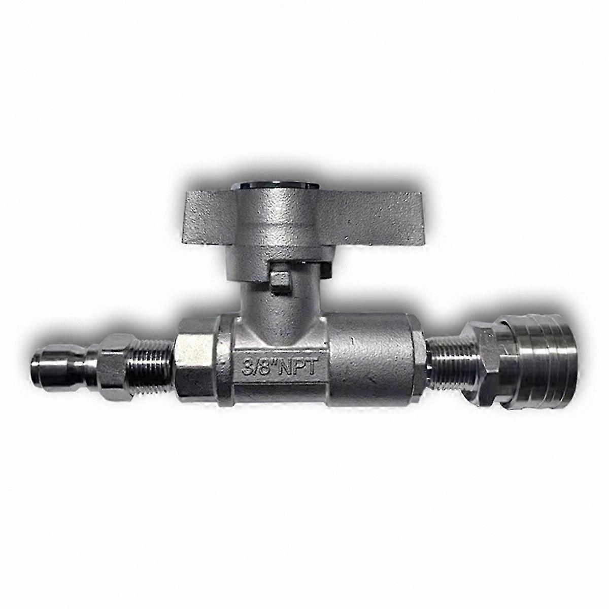 High-Pressure Washer Ball Valve, 5000 PSI, 3/8" Quick Connect for Efficient Cleaning Solutions