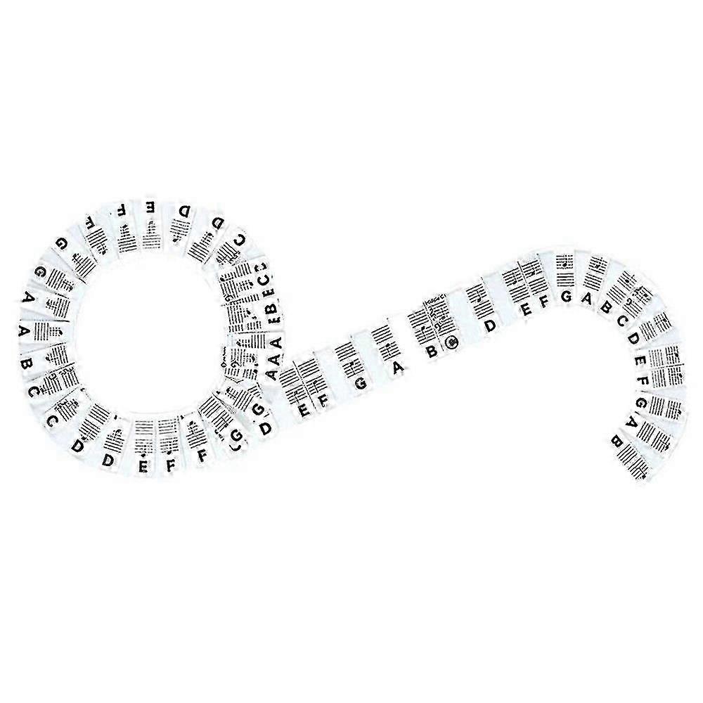 Removable Piano Keyboard Note Labels Reusable Silicone Piano Sticke...