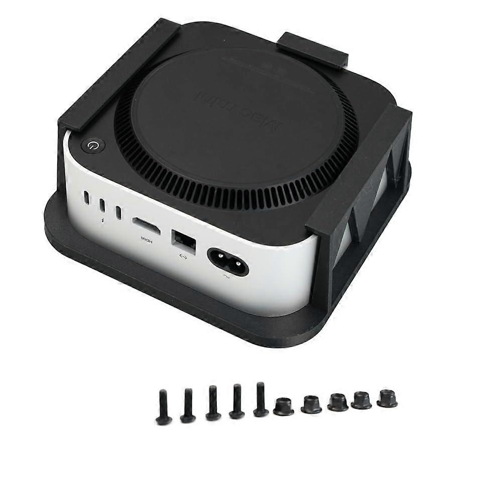 Under Desk Stand Mount For Mac Mini M4 M4 Pro Compatible Wall Bracket Monitor Rack Mount Quick Release Easy Install