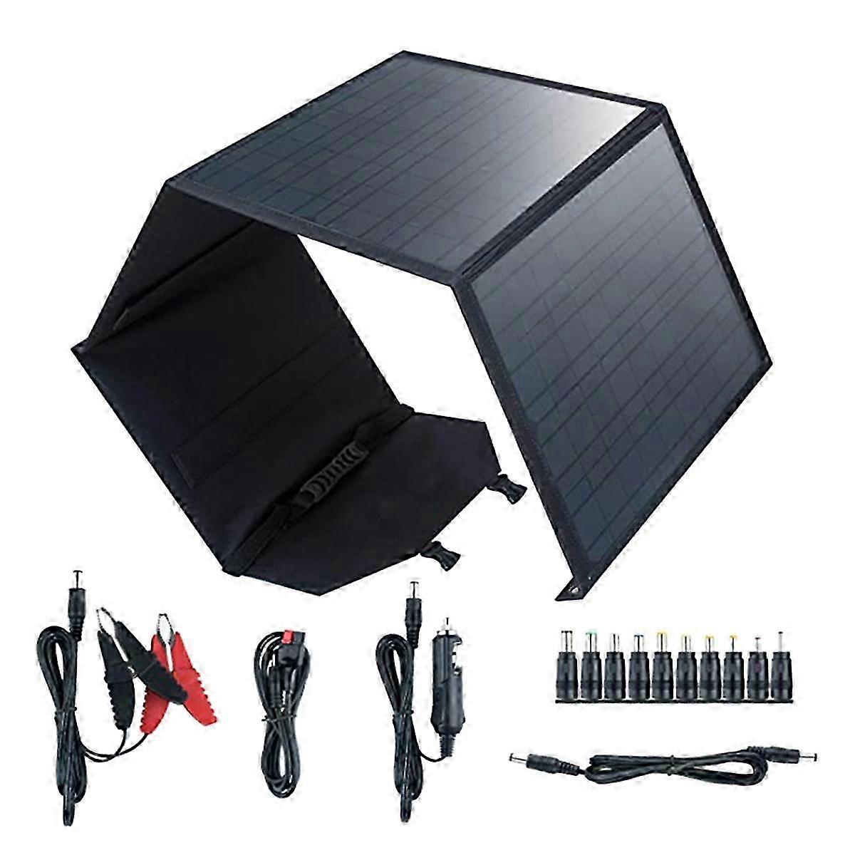 80W Portable Solar Panel Folding Charger Bag