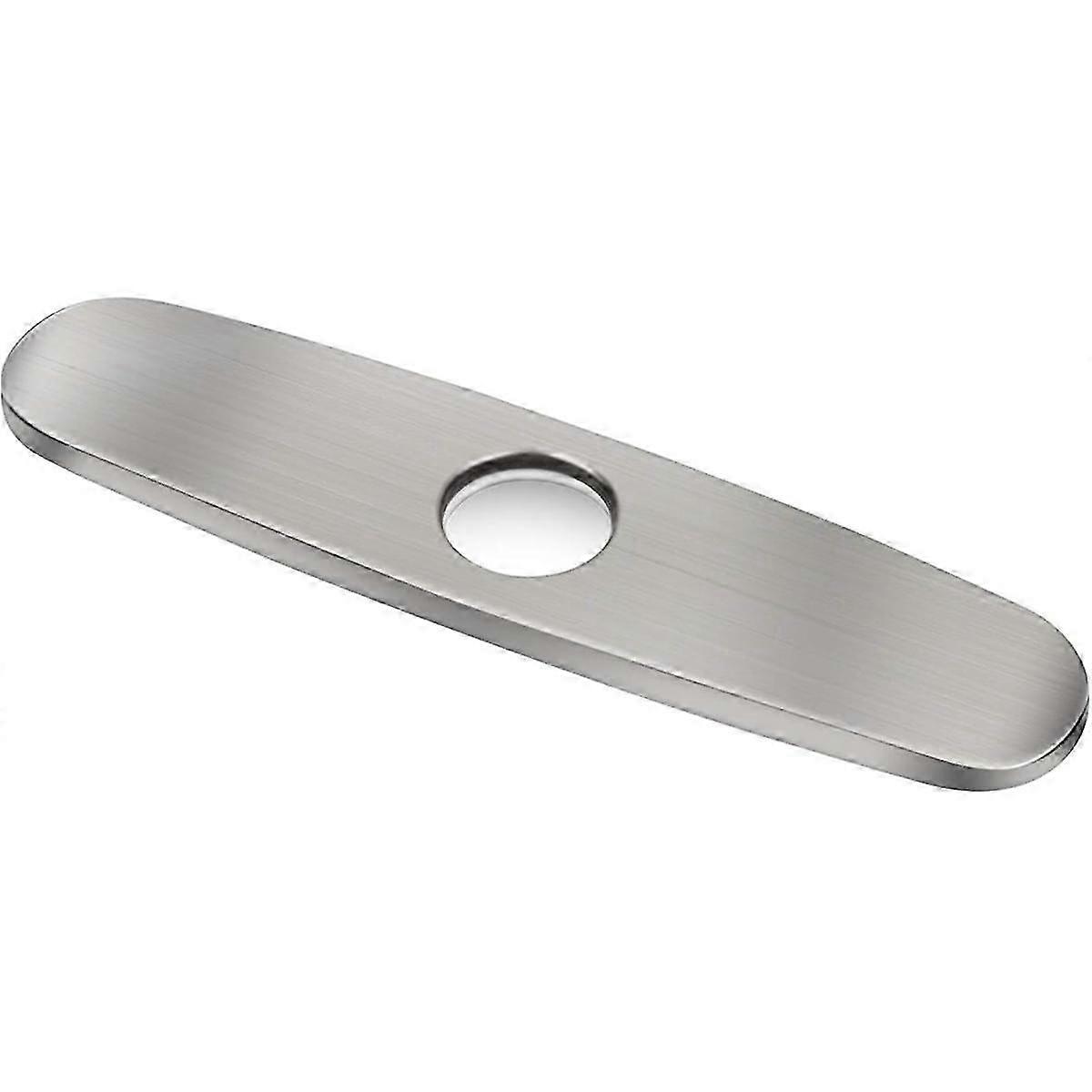 Faucet mounting plate for 10-inch sink cutouts