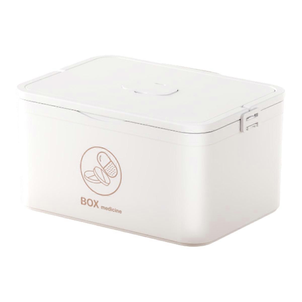 Home Medicine Box Multi-Layer Compartments Medicine Storage Box Portable Multi- Emergency Medicine Box A
