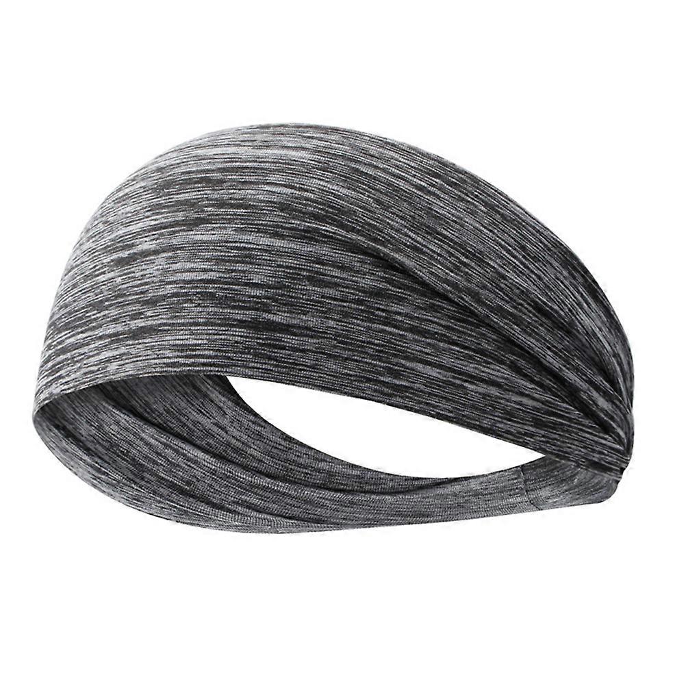 Sports Headwear for Yoga Running Working Out Gym Exercise Assorted Color 9.1×3.9×0.4in Elastic Sweatband 5Pcs