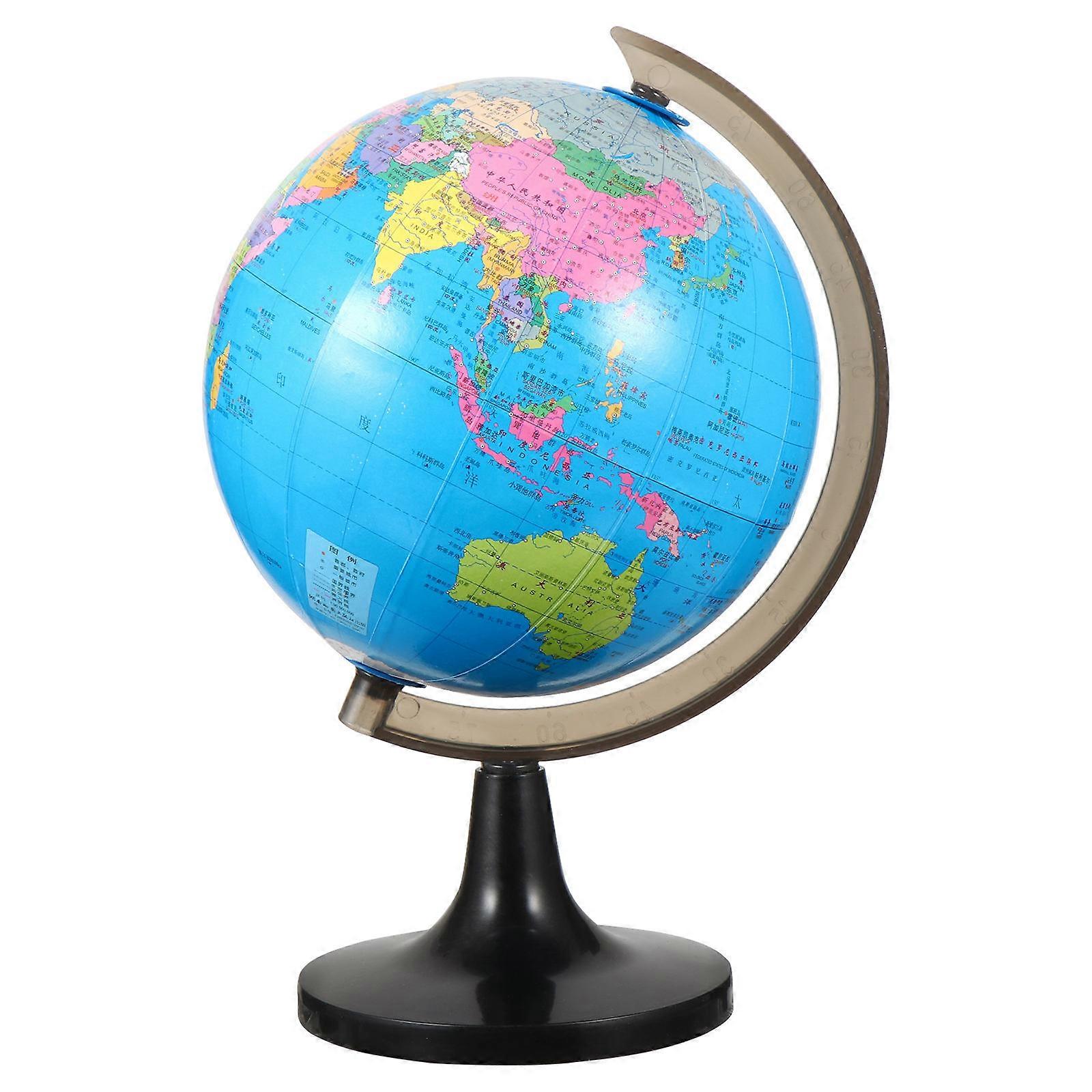 Educational World Globe with Stand for Decoration 1Pcs Desktop Geographic Globes