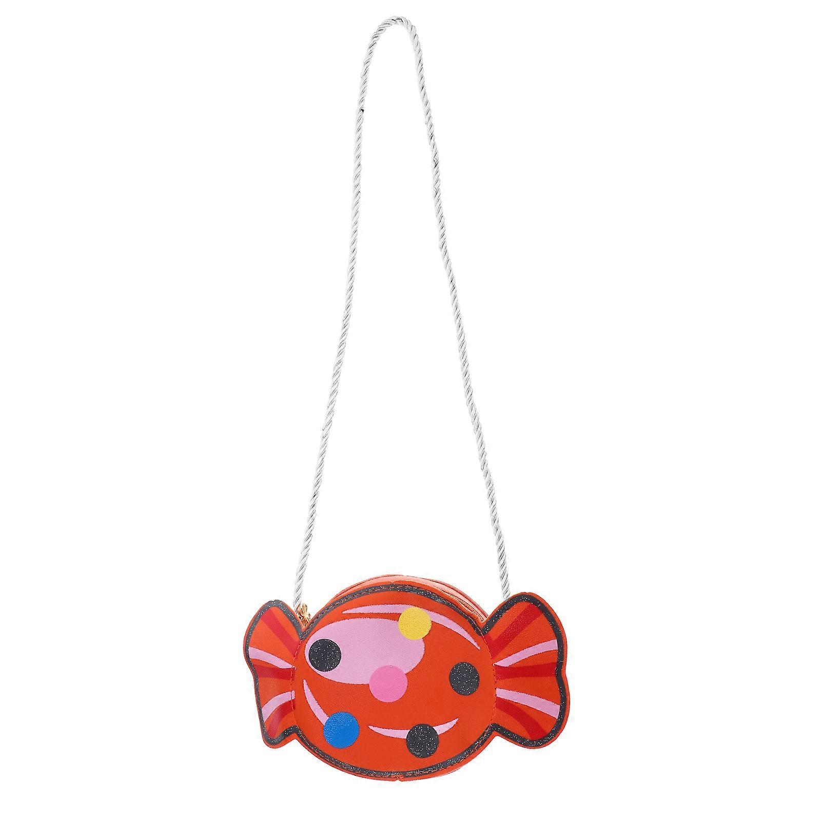 Kids Cross Body Bag Mini Change Purse for Storage 1Pcs Orange