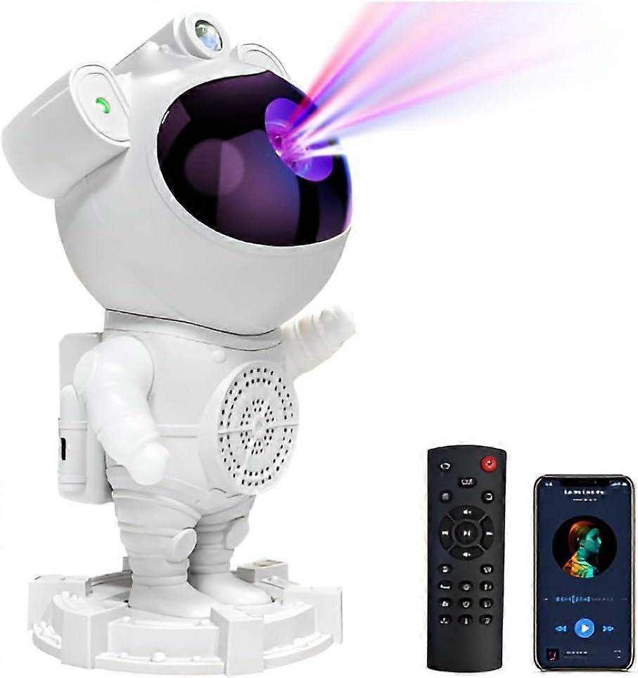 Astronaut Galaxy Projector, Galaxy Night Light, Star Projector with White Noise, Bluetooth Speaker, Timer & Remote, Bedroom Galaxy Lamp, Perfect Birth