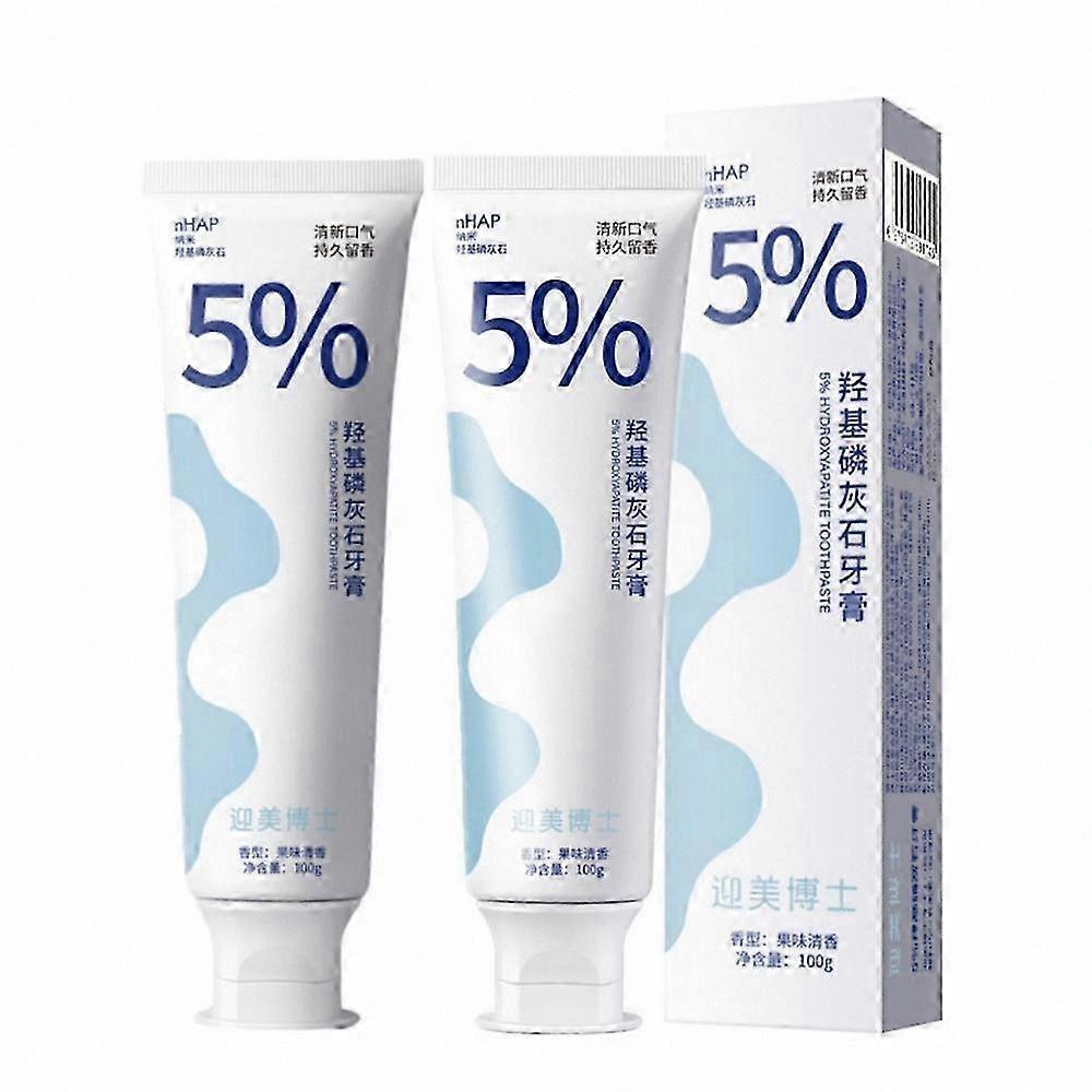 Nano Hydroxyapatite Whitening Toothpaste - 2 Pack