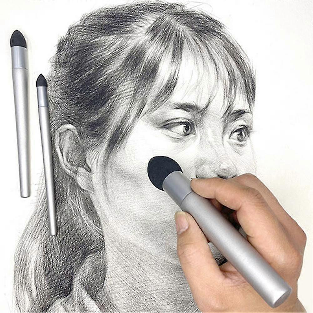 3pcs Sketch Pen Brush For Art Highlight Gray Surface Detail Processing Rendering Smudge Eraser