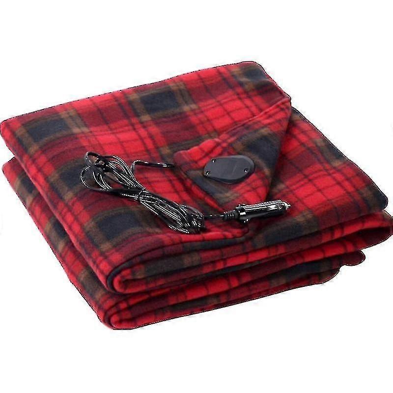 145*100cm Winter Heated 12v Car Electrical Blanket New Lattice Energy Saving Warm Car Heating Blanket Constant Temperature