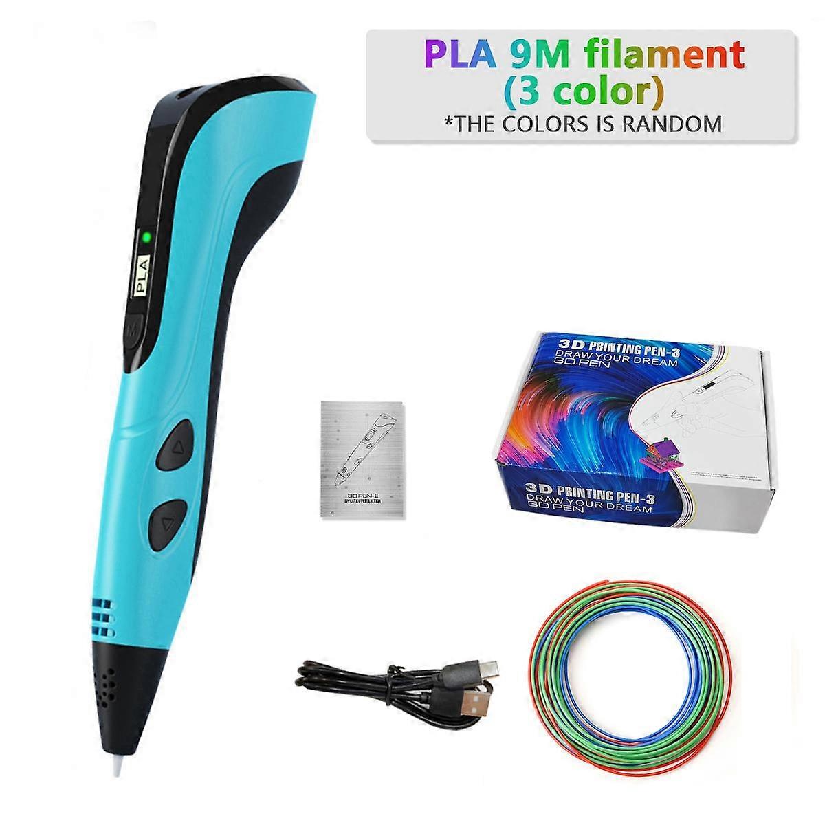3D Printing Pen 3d Pen Set for Kids Chidren Child's Birthday Christmas Creative DIY Gift LCD Display with PLA Filament