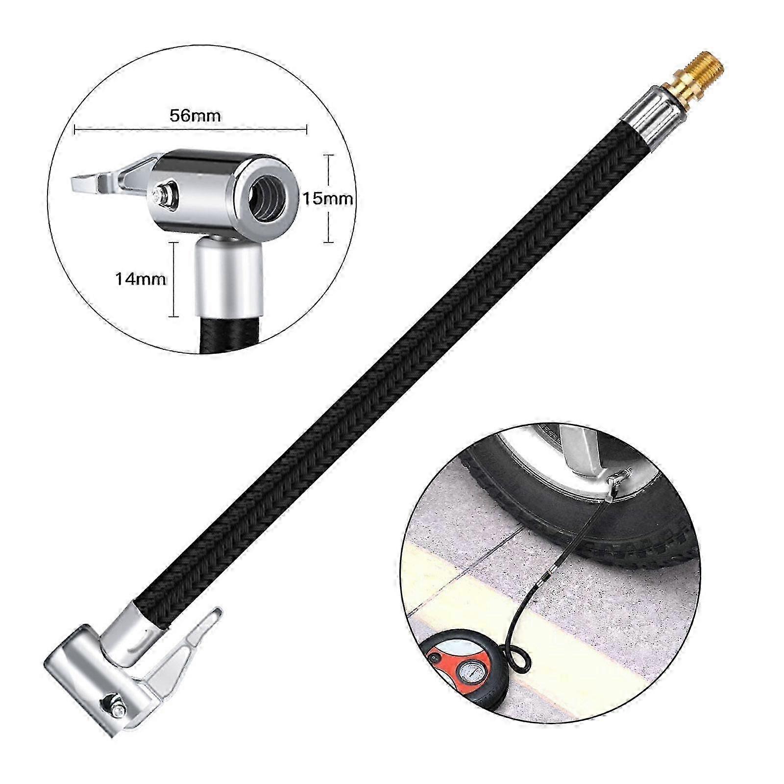 10cm Car Air Tyre Chuck Inflator Pump Extension Hose Adapter 2025