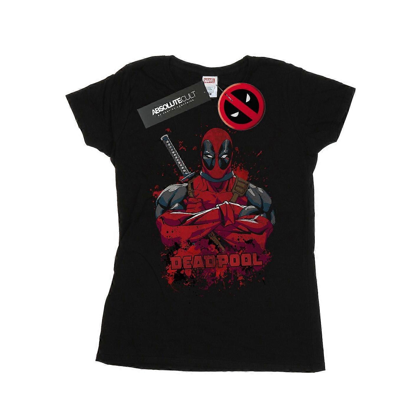 Marvel Dam/Dam Deadpool Pose Splat Bomull T-Shirt