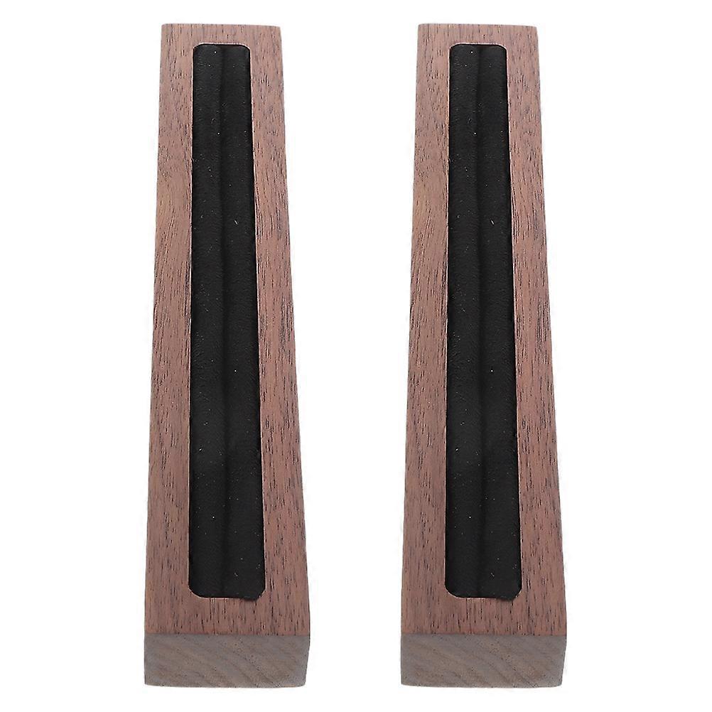 8Pcs Wood Ring Stand for Display with Fabric Lining Jewelry Organizer