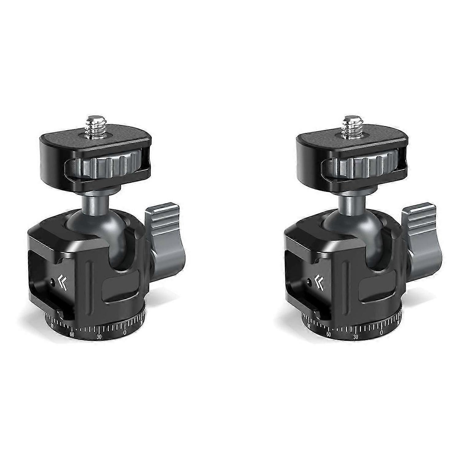 For Mini Ball Head Panoramic Tripod Head + Cold Shoe Mount Adapter