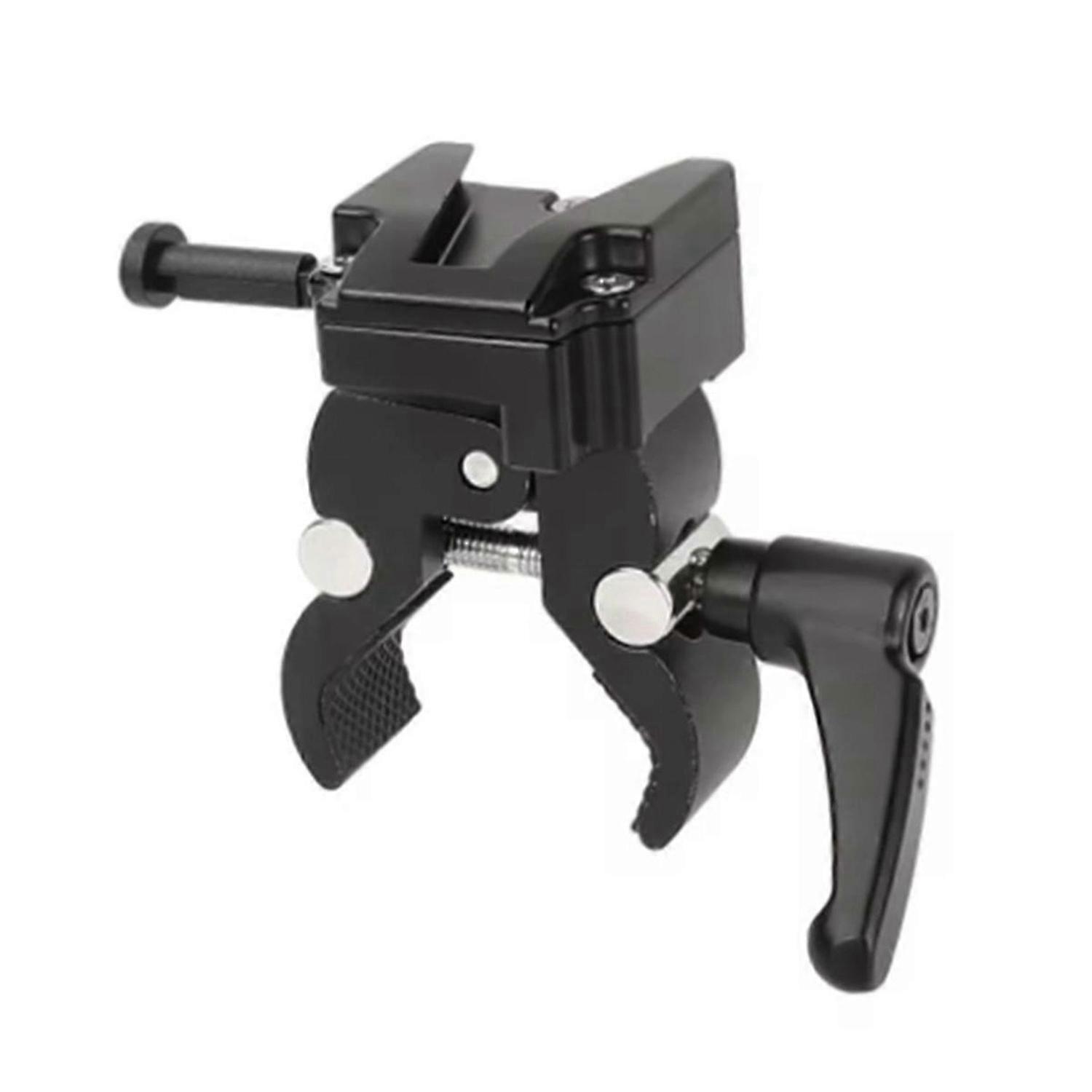Camera Super Clamp with Universal V-Lock Mount Quick Release Adapter