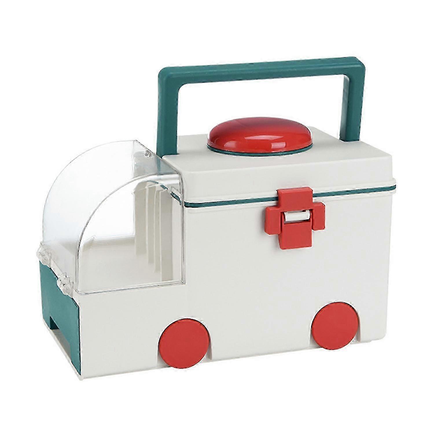 Practical Multi-layer Pills Storage Box Large Capacity Flip-open Plastic Pills Storage Holder for Ho