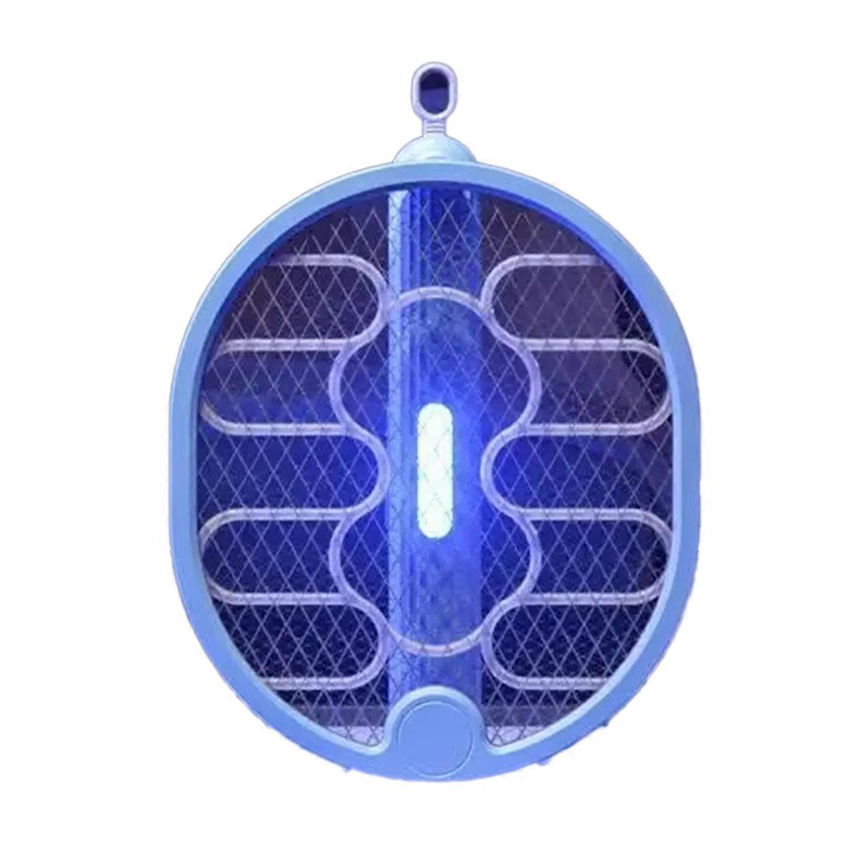 Electric Mosquito Swatter with LED Light Foldable,Dual-Function Mosquito Killing Lamp & Repellent for Camping,Home Use B