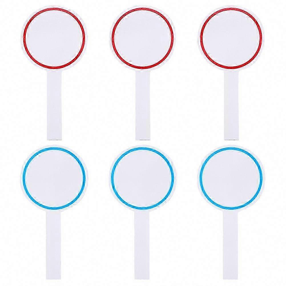 6 Adet Boş Skorbord El Kuru Silme Cevap Kürek Beyaz Tahta Tek Taraflı