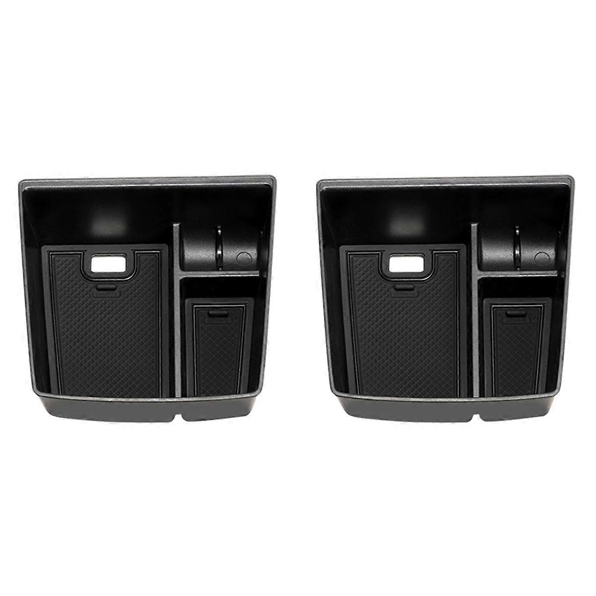 2pcs Car Center Console Storage Box Compartment Storage Box for 