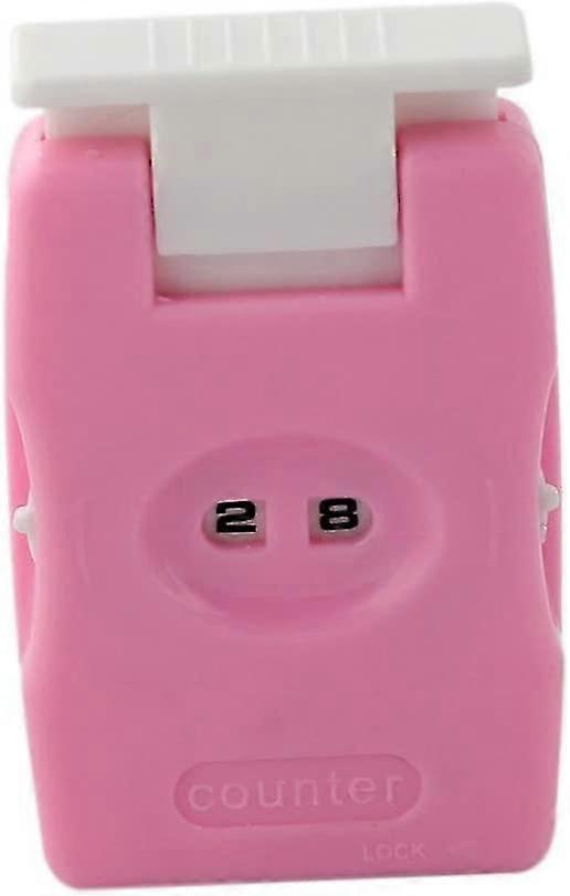 Manual Row Counter and Stitch Count for Knitting/Crocheting Tool for Home, Travel - Pink