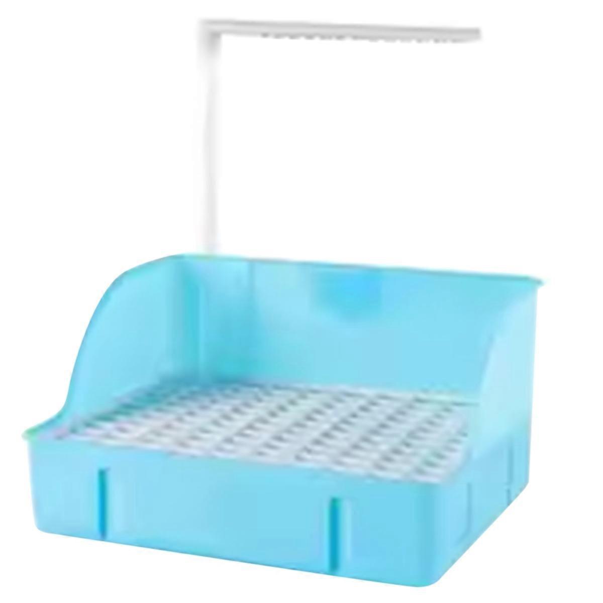 Parrot Shower Basin with Automatic Circulation, Bird Shower, Bird Bathtub,Large Shower Basin,Bird Cleaning Supplies Blue