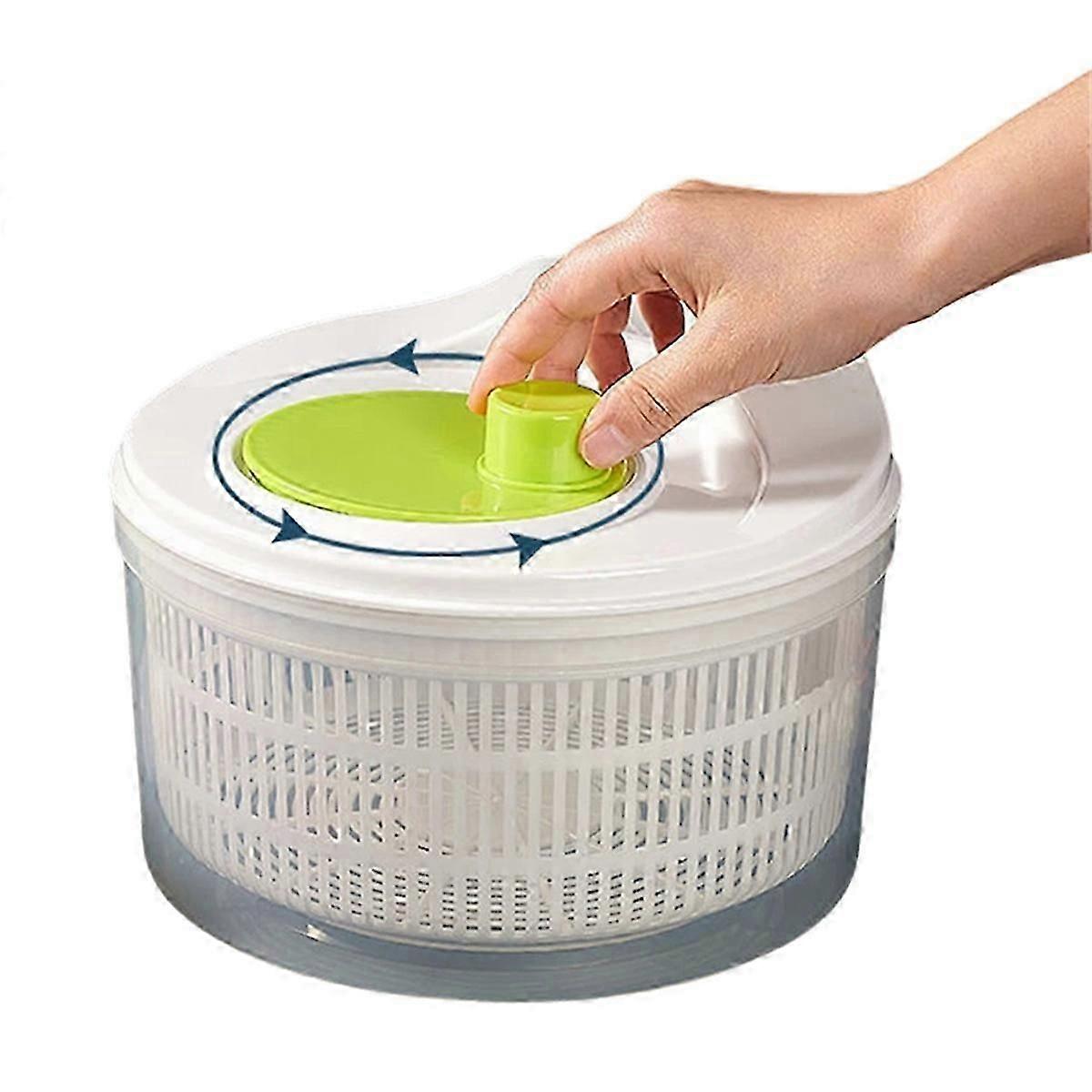 Household vegetable dehydrator, manual water salad spinner
