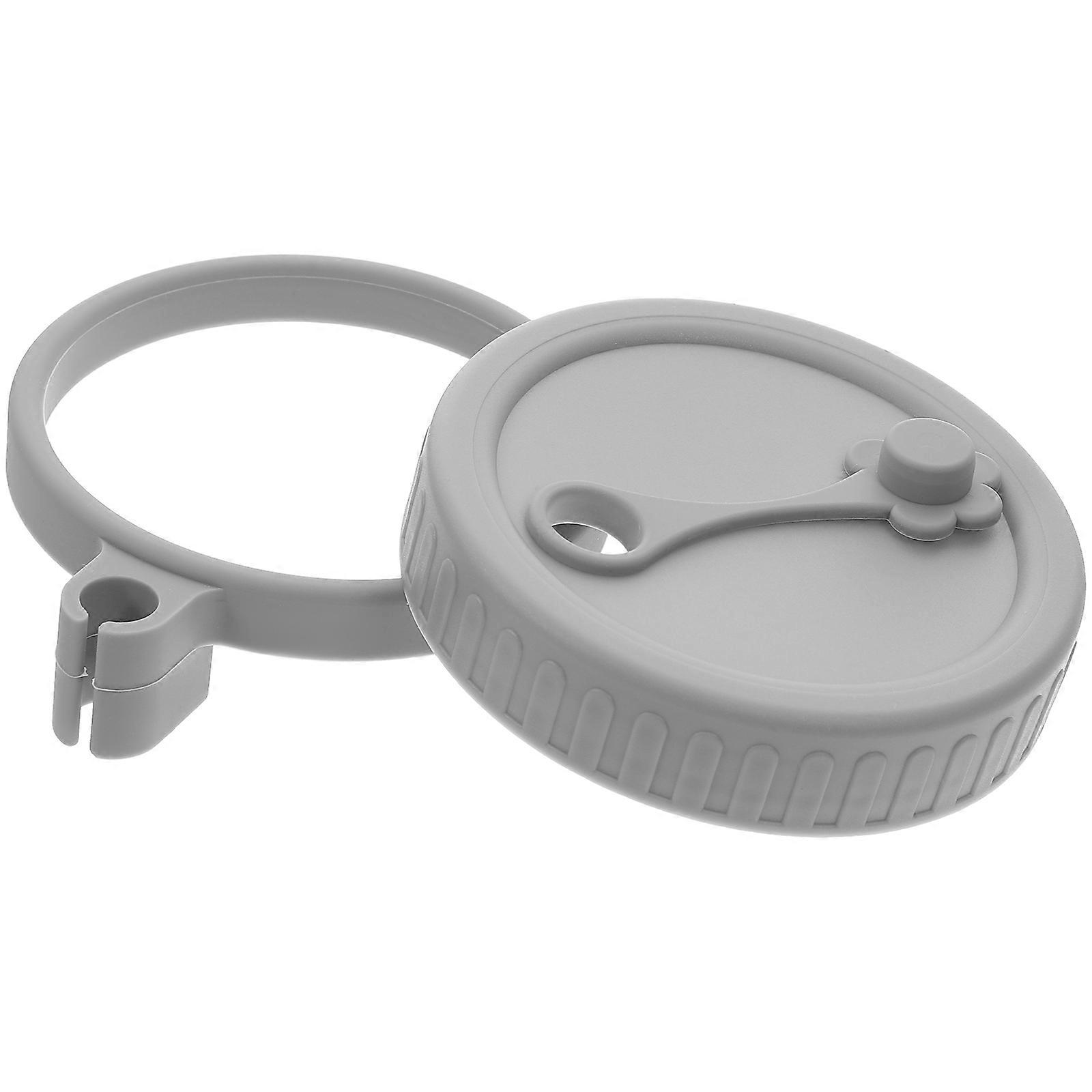 Silicone Lid for Kitchen Use 4Sets Mason Jar Cover with Side Holder