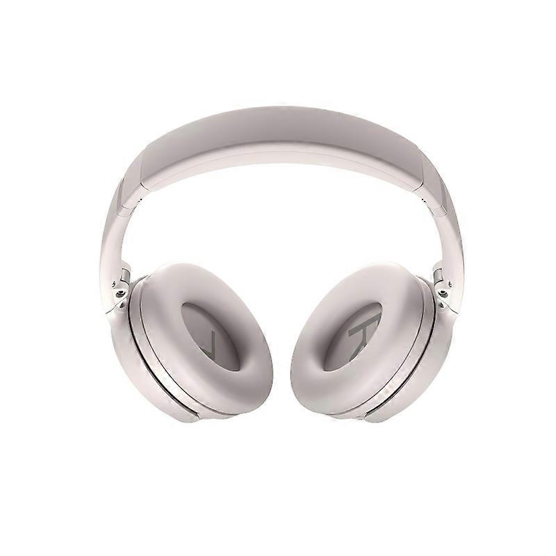 Bose QuietComfort Bluetooth Headphones, with Active Over Ear Noise Cancelling and Mic, Deep Bass, Up to 24 Hours of Playtime, White