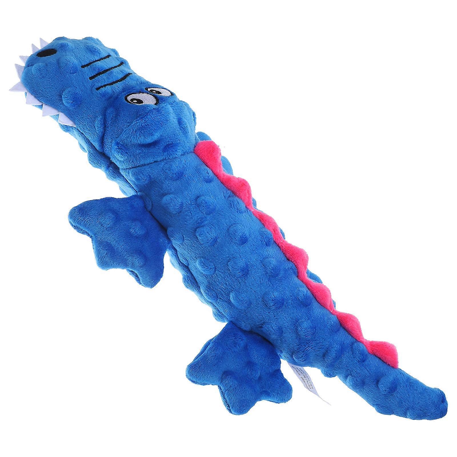 Stuffed Plush Dog Toy for Chewing and Playing 2Pcs Squeaky Crocodile