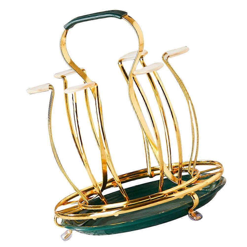Mug Display Rack Delicate Cup Bracket Household Kitchen Use Multi Water Drainage 1Pcs